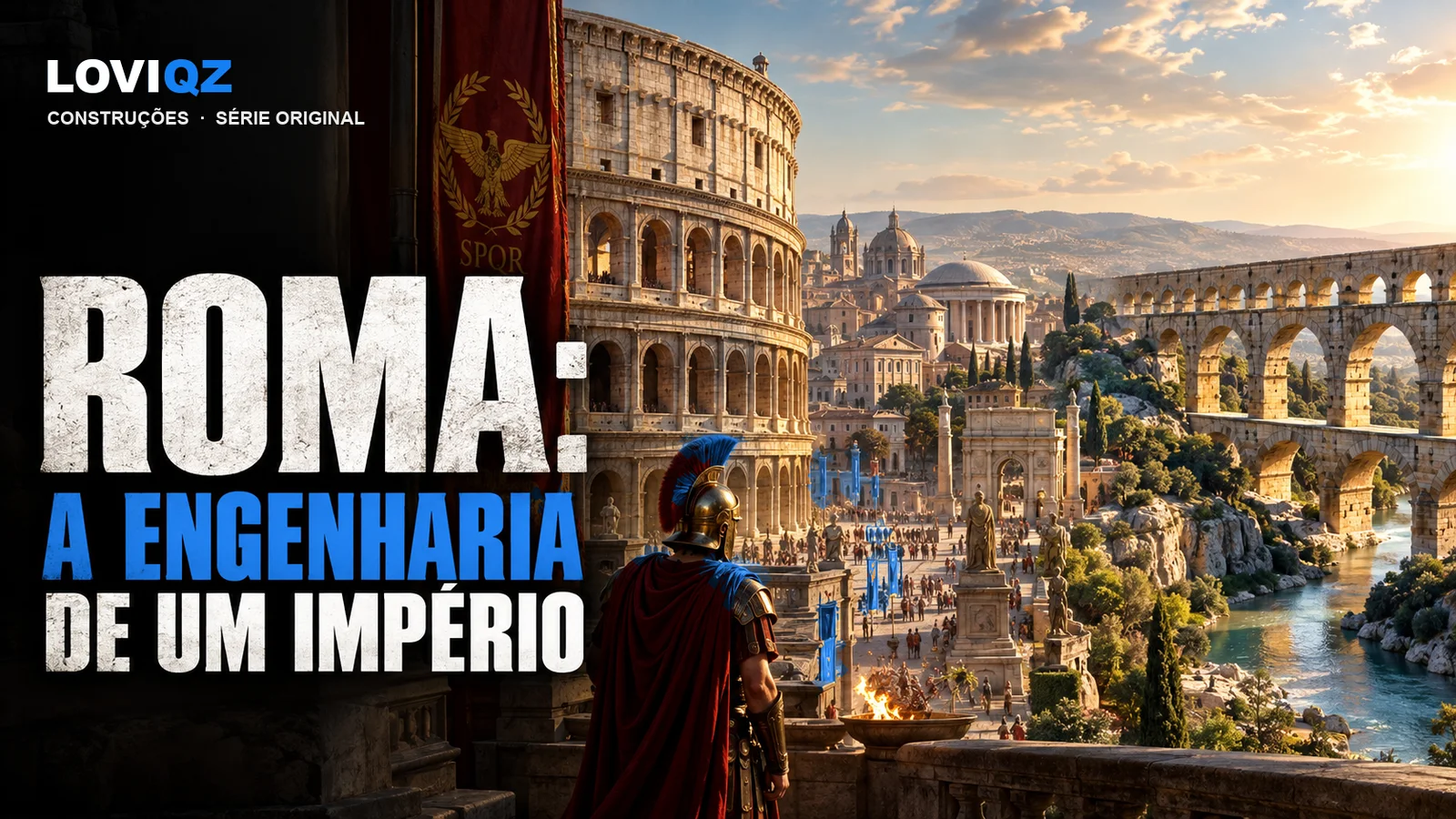 Capa da série Roma: A Engenharia de Um Império