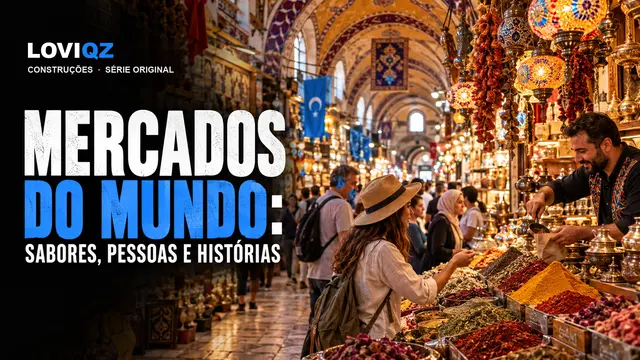 Capa da série Mercados do Mundo: Sabores, Pessoas e Histórias
